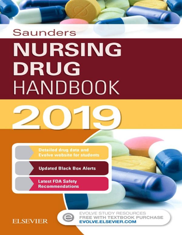 Saunders Nursing Drug Handbook 2019 Paperback Robert J Kizior