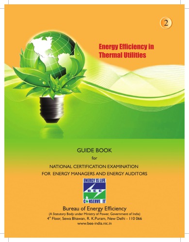 Energy Efficiency In Thermal Utilities 4th Edition Bureau Of Energy Efficiency India