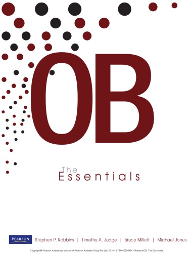 Ob The Essentials 1st Stephen P Robbins Timothy A Judge