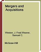 Mergers And Acquisitions Weaver Samuel C Weston John Fred