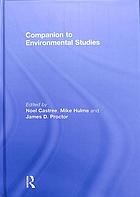 Companion To Environmental Studies Castree Noel Hulme Mike Proctor