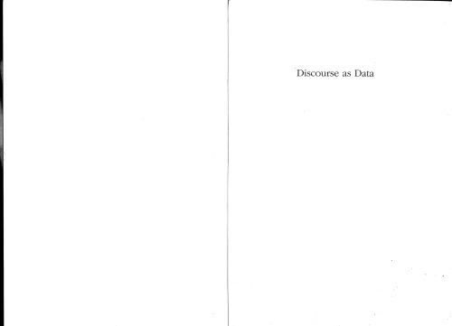 Discourse As Data A Guide For Analysis Margaret Wetherell Stephanie Taylor Simeon J Yates Eds