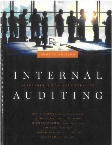 Internal Auditing Assurance Advisory Services Urton L Anderson