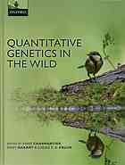 Quantitative Genetics In The Wild Anne Charmantier Dany Garant