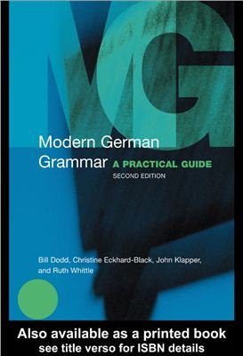 Modern German Grammar A Practical Guide 2nd Edition Bill Dodd