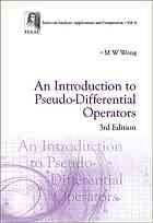 An Introduction To Pseudodifferential Operators 3rd Edition Wong