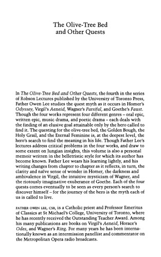 Olivetree Bed And Other Quests M Owen Lee