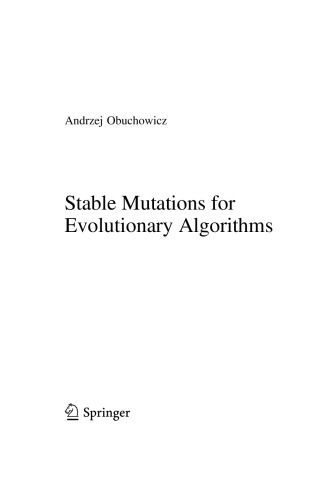 Stable Mutations For Evolutionary Algorithms Andrzej Obuchowicz