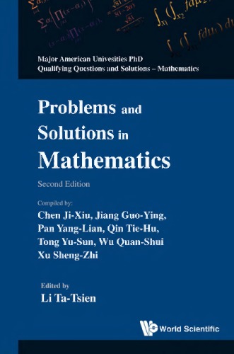 Problems And Solutions In Mathematics Second Edition Li Daqian Chen