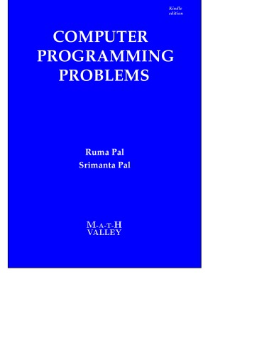 Computer Programming Problems Ruma Pal