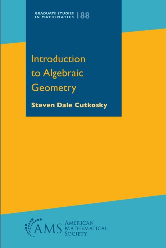 Introduction To Algebraic Geometry Steven Dale Cutkosky