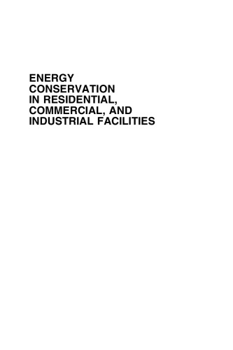 Energy Conservation In Residential Commercial And Industrial Facilities Hossam A Gabbar