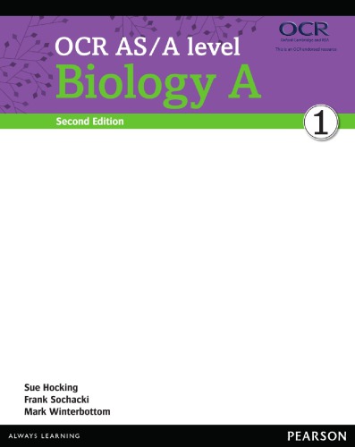 Ocr Asa Level Biology A 2nd Edition Sue Hocking Frank Sochacki