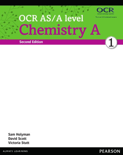 Ocr Asa Level Chemistry A 2nd Edition Sam Holyman David Scott