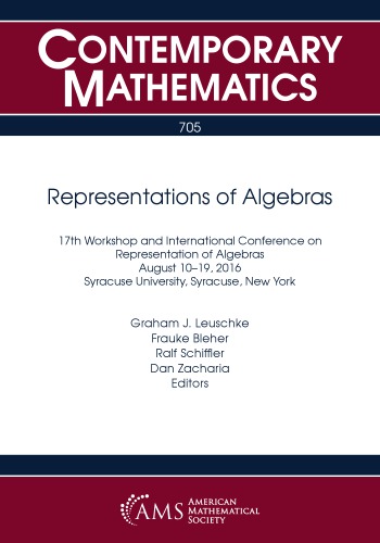 Representations Of Algebras Graham J Leuschke Frauke Bleher
