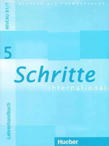 Schritte International 5 Deutsch Als Fremdsprache Lehrerhandbuch Susanne Kalender Petra Klimaszyk