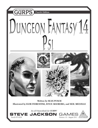 Gurps 4th Edition Dungeon Fantasy 14 Psi Sean Punch