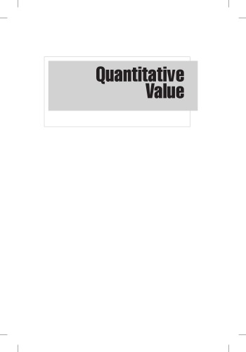 Quantitative Value A Practitioners Guide To Automating Intelligent Investment And Eliminating Behavioral Errors Wesley Gray