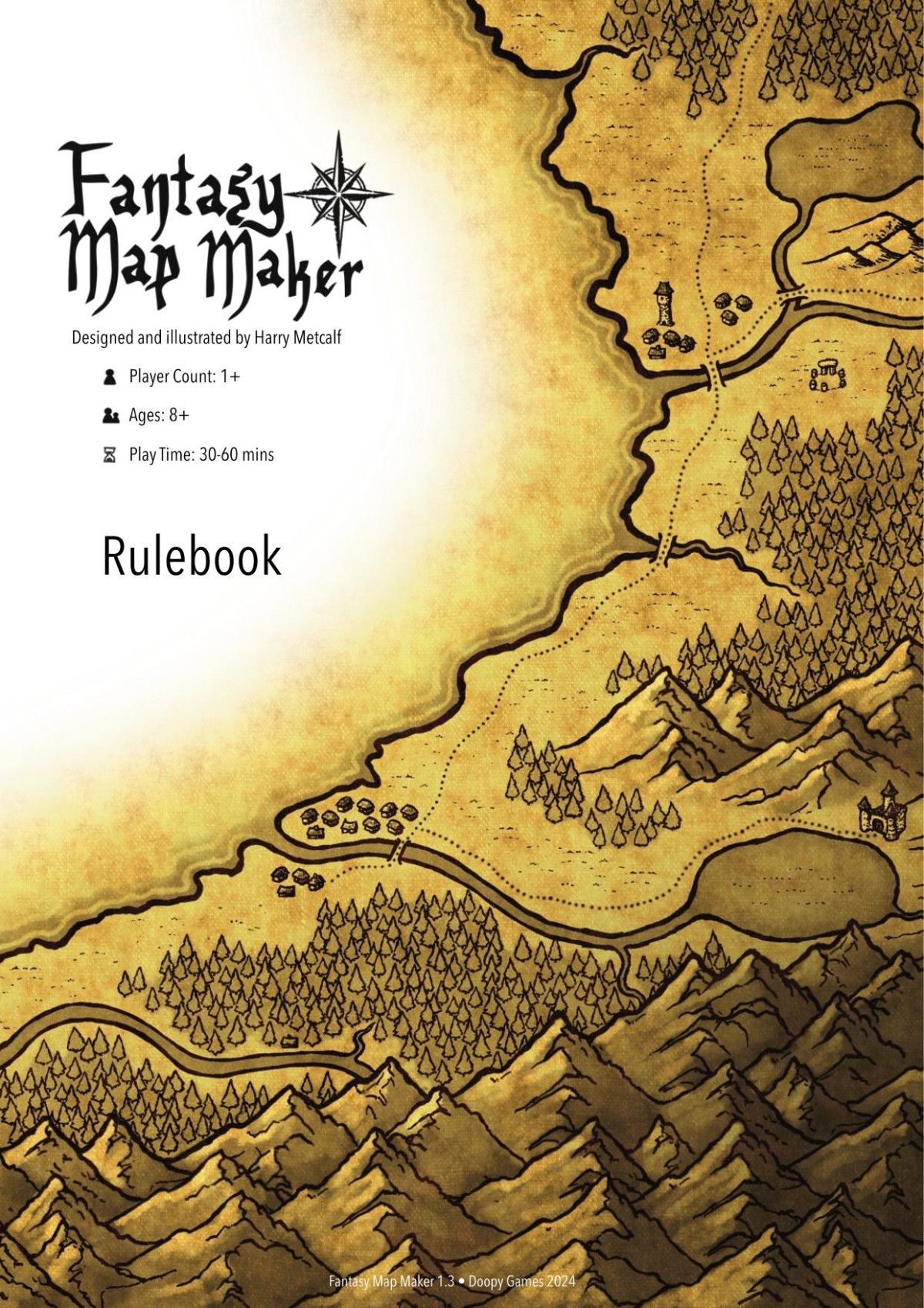 Fantasy Map Maker Rulebook 1st Edition Harry Metcalf