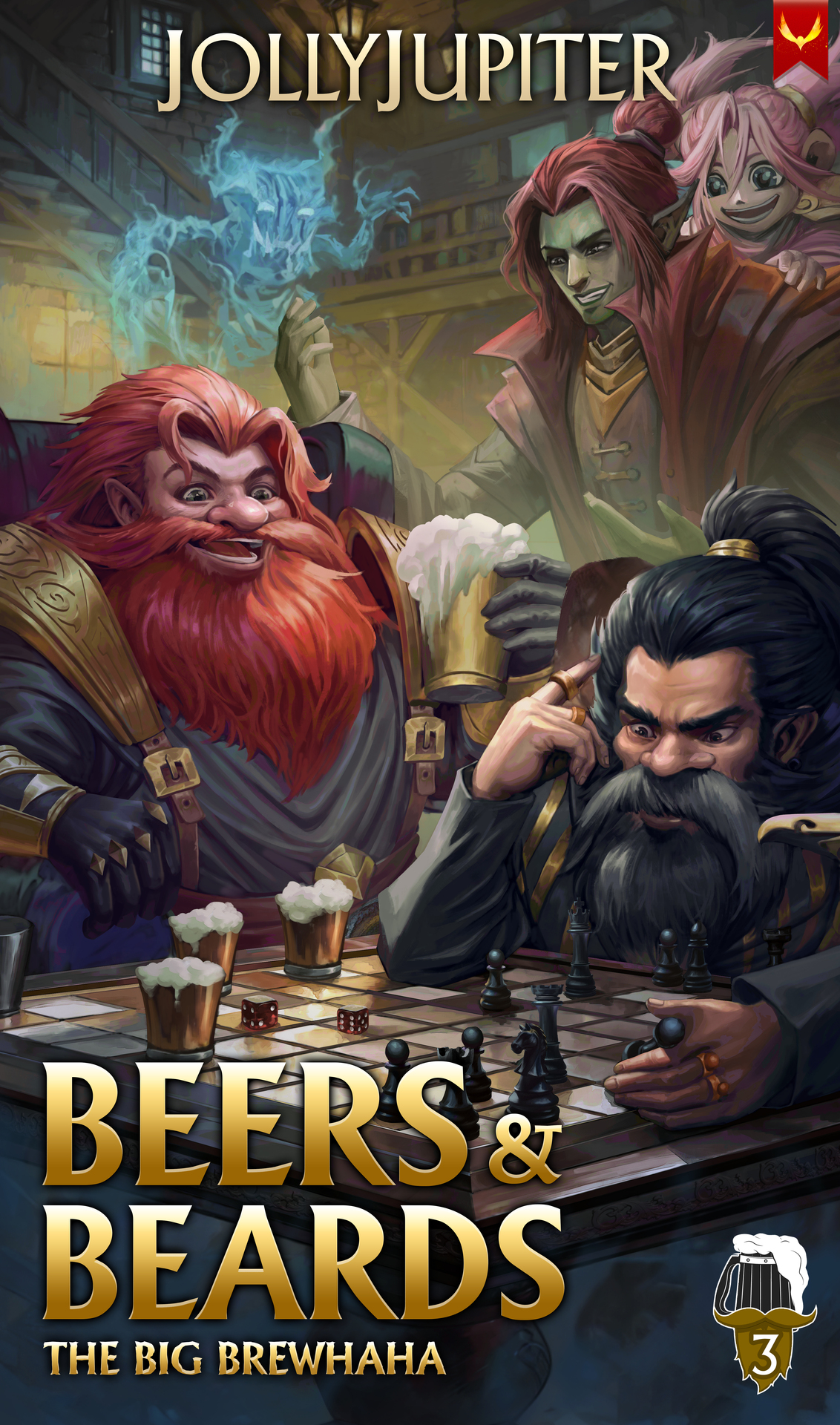 The Big Brewhaha A Tavernbuilding Cozy Fantasy Litrpg Beers And Beards Book 3 Jollyjupiter