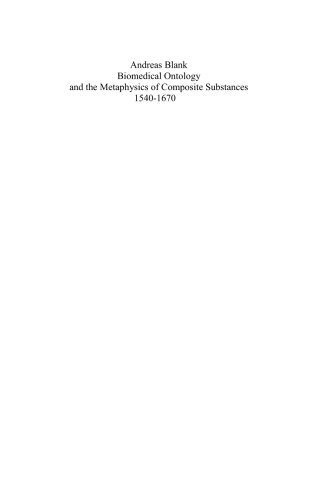Biomedical Ontology And The Metaphysics Of Composite Substances 15401670 Blank