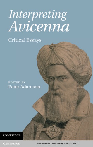 Interpreting Avicenna Critical Essays Peter Adamson
