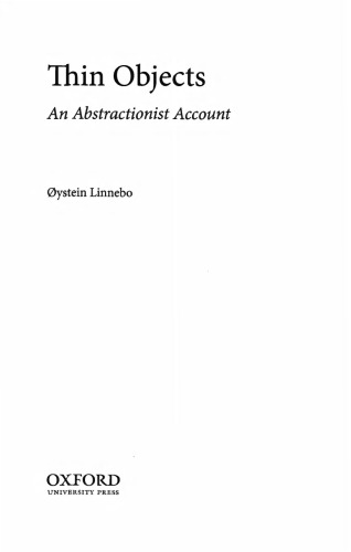 Thin Objects Ystein Linnebo