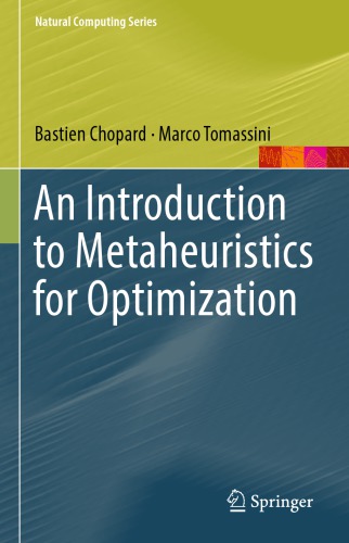An Introduction To Metaheuristics For Optimization Bastien Chopard