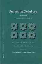 Paul And The Corinthians Studies On A Community In Conflict Essays In Honour Of Margaret Thrall Trevor J Burke Eds J Keith Elliott Eds