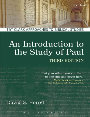 An Introduction To The Study Of Paul 3rd Edition Horrell David G