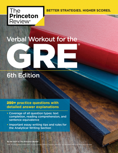 Verbal Workout For The Gre Princeton Review