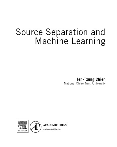 Source Separation And Machine Learning Jentzung Chien