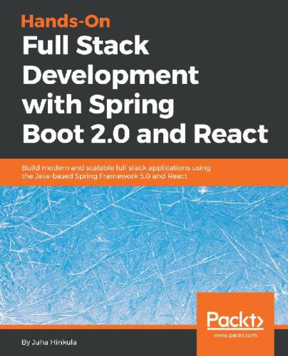 Handson Full Stack Development With Spring Boot 20 And React Juha Hinkula Juha Hinkula