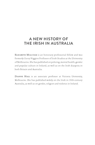 A New History Of The Irish In Australia Elizabeth Malcolm Dianne Hall