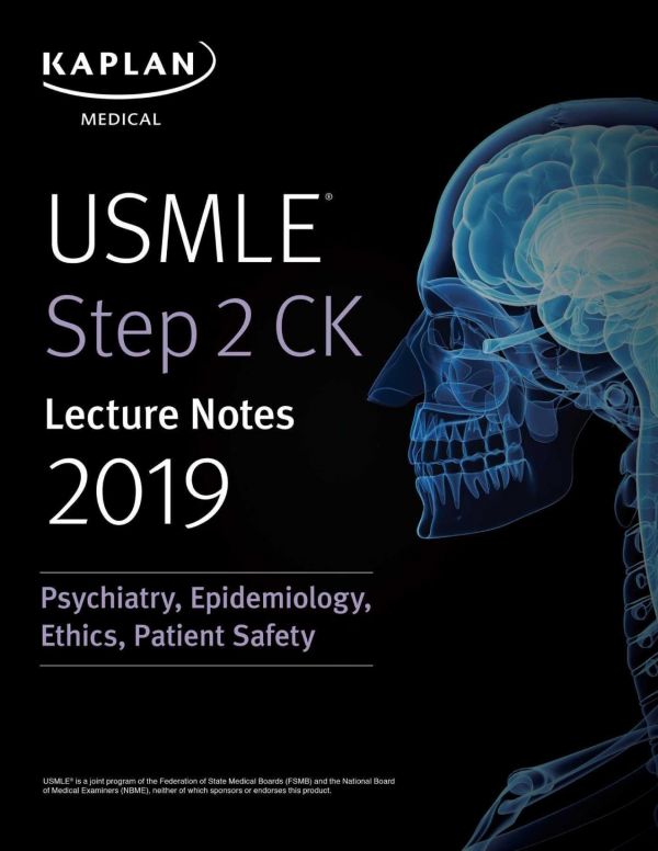 Usmle Step 2 Ck Lecture Notes 2019 Psychiatry Epidemiology Ethics Patient Safety 2019th Edition Alina Gonzalezmayo