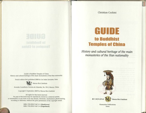 Guide To Buddhist Temples Of China History And Cultural Heritage Of The Main Monasteries Of The Han Nationality Cochini