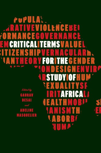 Critical Terms For The Study Of Africa Hardcover Gaurav Desai Adeline Masquelier