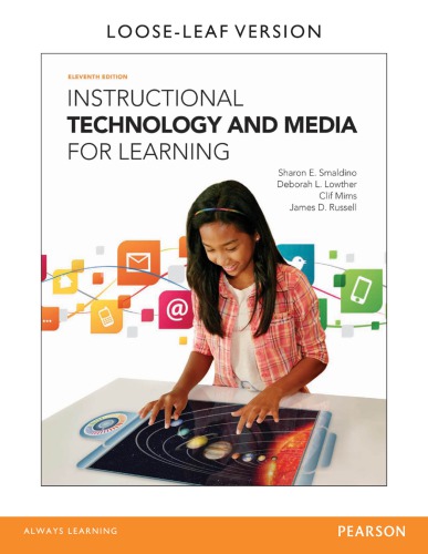 Instructional Technology And Media For Learning Sharon E Smaldino