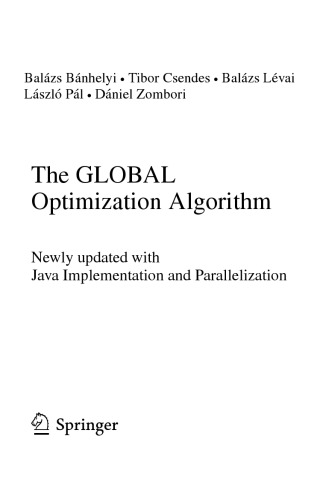 The Global Optimization Algorithm Newly Updated With Java Implementation And Parallelization Balazs Banhelyi