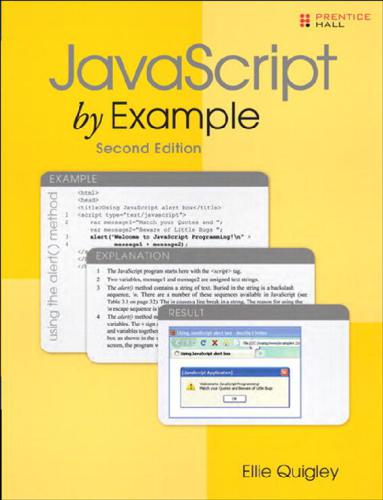 Javascript By Example Second Edition Ellie Quigley Ellie Quigley