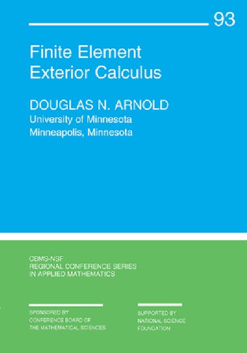 Finite Element Exterior Calculus Douglas N Arnold
