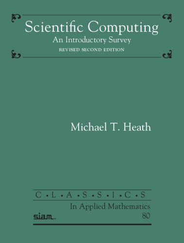 Scientific Computing An Introductory Survey Revised 2nd Edition Michael T Heath
