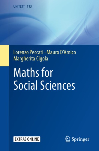 Maths For Social Sciences Lorenzo Peccati