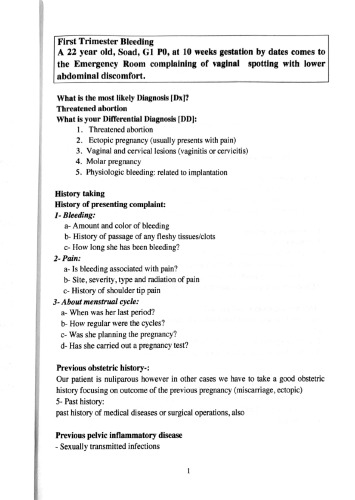 Clinical Cases In Obstetrics And Gynecology An Easy Approach Asem Moussa