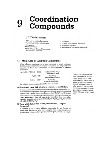 Coordination Compounds Questions And Solutions For Iit Jee Main And Advanced Chemistry Olympiad Part From O P Tandon Inorganic Chemistry Grb Publication O P Tandon