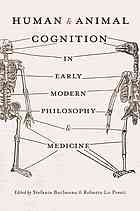 Human And Animal Cognition In Early Modern Philosophy And Medicine Buchenau