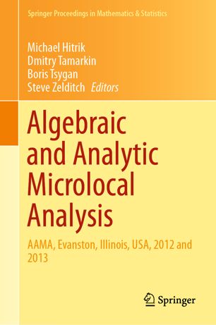 Algebraic And Analytic Microlocal Analysis Aama Evanston Illinois Usa 2012 And 2013 1st Ed Michael Hitrik