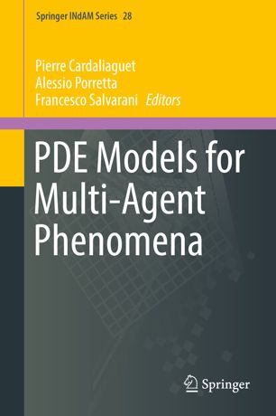 Pde Models For Multiagent Phenomena 1st Ed Pierre Cardaliaguet