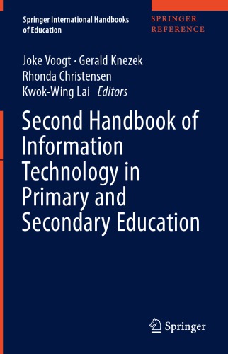 Second Handbook Of Information Technology In Primary And Secondary Education 1st Edition Joke Voogt