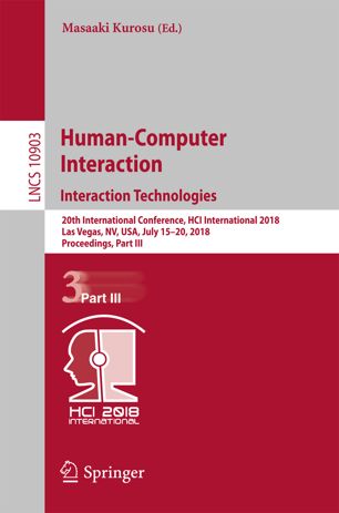 Humancomputer Interaction Interaction Technologies 20th International Conference Hci International 2018 Las Vegas Nv Usa July 1520 2018 Proceedings Part Iii 1st Ed Masaaki Kurosu